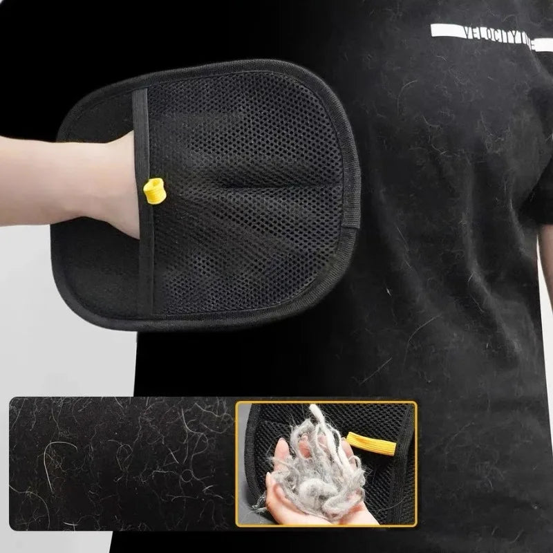 Pet Grooming Glove – Hair Remover Brush for Dogs & Cats