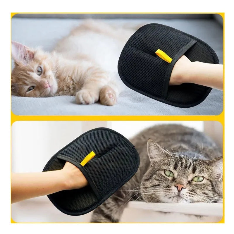 Pet Grooming Glove – Hair Remover Brush for Dogs & Cats