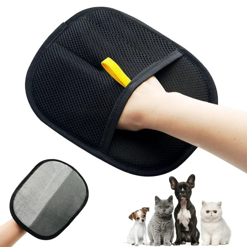 Pet Grooming Glove – Hair Remover Brush for Dogs & Cats